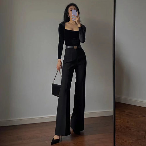 泰国潮牌女独特好看丝绒时尚套装