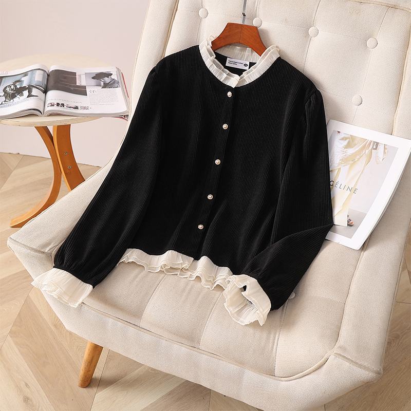 伊自尚2024年新款韩版胖mm大码女装春季气质时尚小香风短外外套女