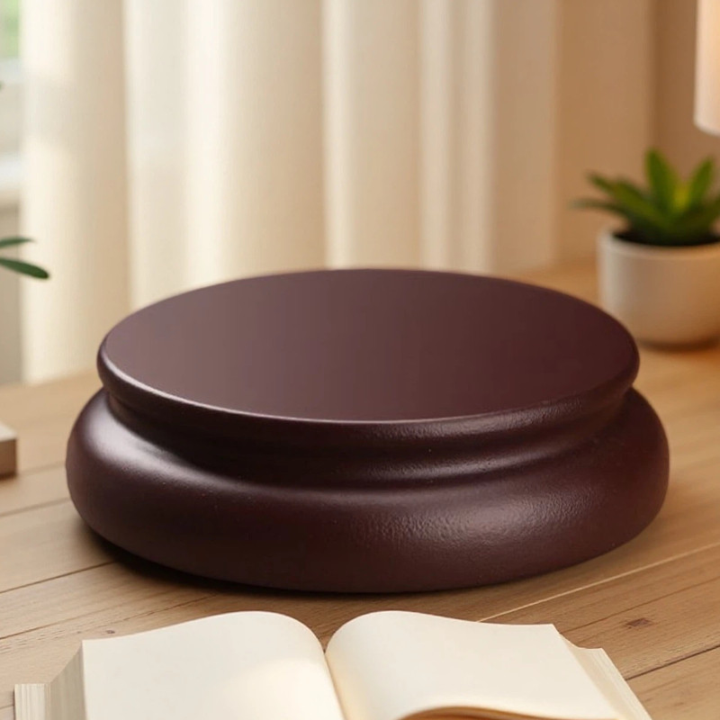 圆形木底座花盆花瓶摆件奇石底托盘架佛像玉器茶壶木垫子托盘垫高,家居饰品,桌面摆件,淘宝优惠券,粉丝福利购,淘宝优惠卷