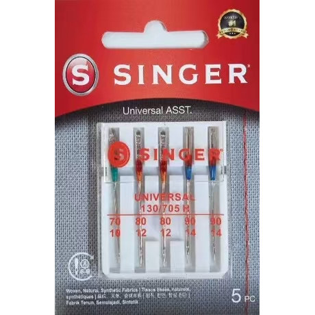 胜家家用电动缝纫机原装进口针织面料防跳机针包/5支