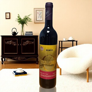 广西河池特产都安瑶岭原（密洛陀）脱醇山毛葡萄红酒零度单支特价