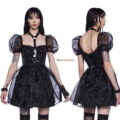 正品代购widow暗黑哥特连衣裙