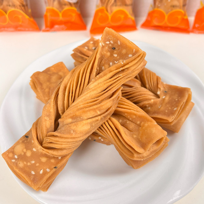 诚德福冰糖麻叶手工馓子千层麻花休闲小包装传统特产糕点整箱年货