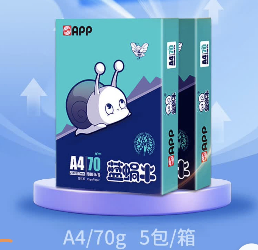 A4打印纸70克80克复印纸A4整箱5包办公用纸