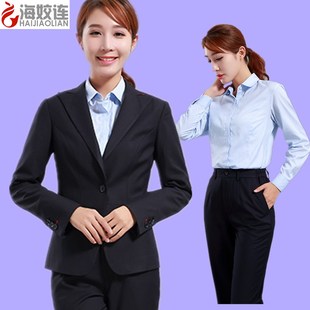 西裤 女式 衬衫 职业装 金融保险制服 浦发银行西服西装 浦行 行服套装