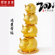 2021年生肖牛年摆件旺财金牛存钱罐大号小号公司创意礼品5寸 12寸