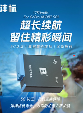 沣标 GoPro-AHDBT-901电池适用运动相机摄像机GoPro10/9 GoPro11