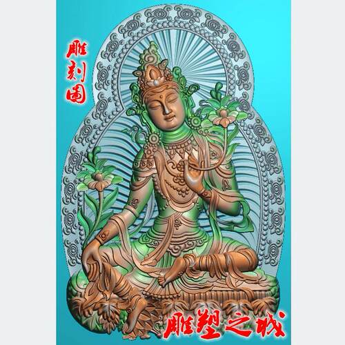 设计图浮雕图雕刻图精雕图灰度图jdp/bmp  新度母