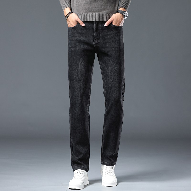 T冬季加绒加厚保暖舒适百搭时尚牛仔裤911