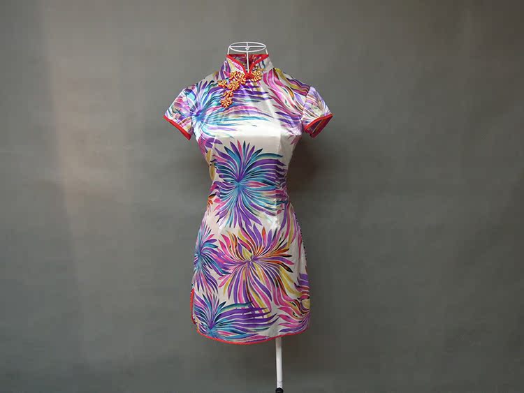 出租彩瑄晚装演出服白色短袖彩花旗袍2399047|ruв категории Женская одежда, Cвадебные платья, ципао - от Buy2taobao.com для оказания профессиональной услуги покупки агента Taobao