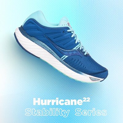Saucony索康尼女飓风22支撑跑鞋