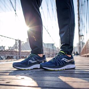 Saucony索康尼ECHELON 6梯队男款缓震跑鞋宽楦跑步鞋可放矫正鞋垫