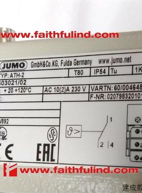 议价Jumo 00464888 久茂全新温度传感器 ATH-2 603021/02
