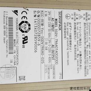议价SGDV 议价 7R6A01A002000安川伺服驱动器9成新