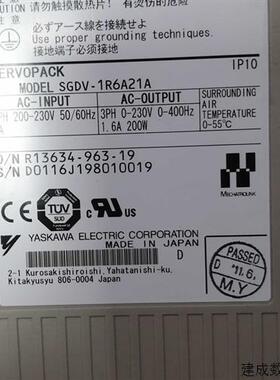 议价SGDV-1R6A21A 安川伺服驱动器 成色漂亮 保修3个月 议价