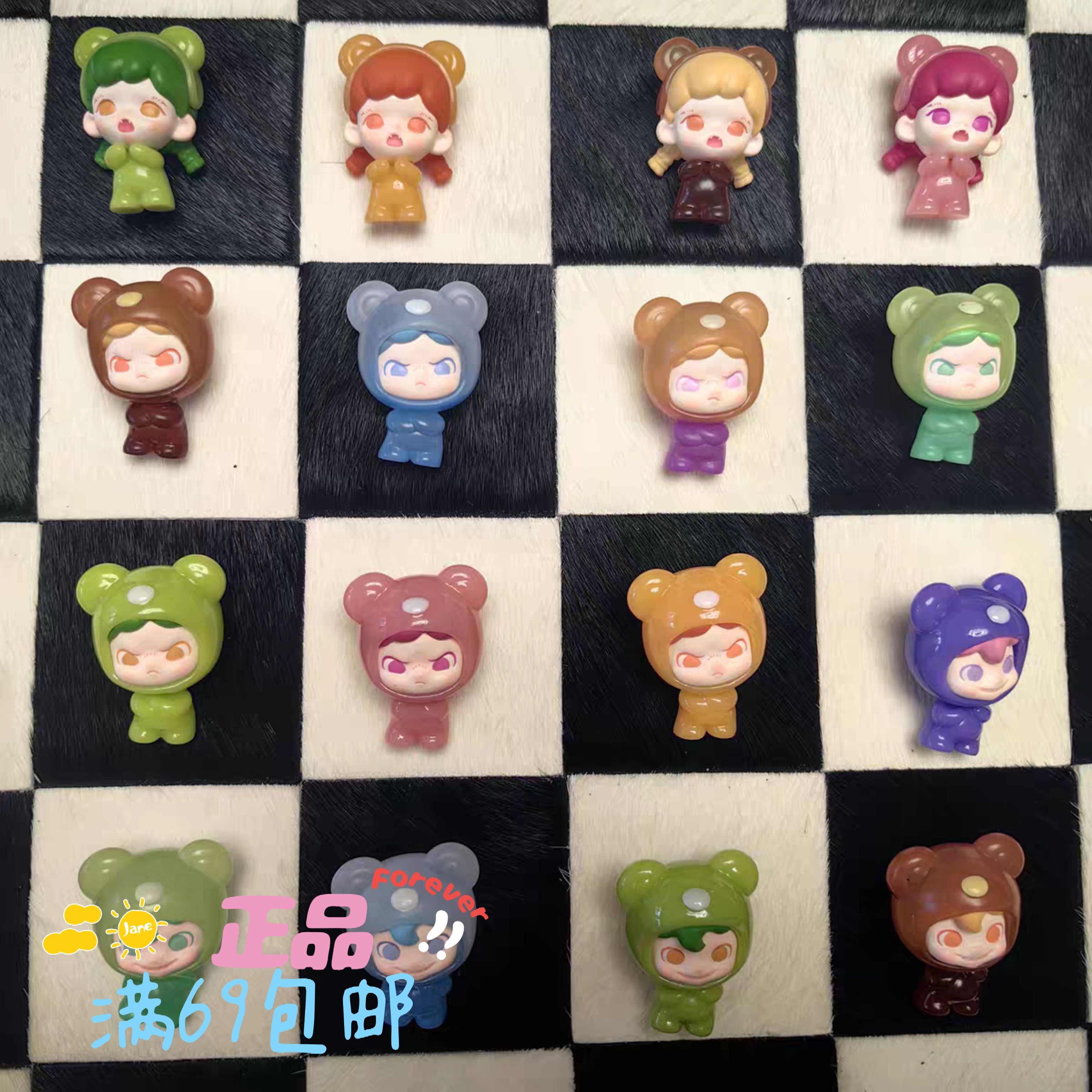 【TNTSPACE】小熊软糖盲袋mi粒盲盒手办可爱潮玩 小熊软糖萌粒
