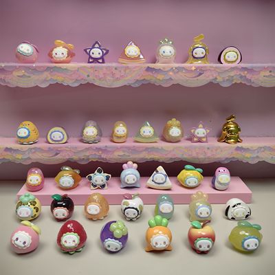 正品秘境森林EMMA缤纷甜心豆萌粒系列盲袋盲盒公仔手办迷你摆件
