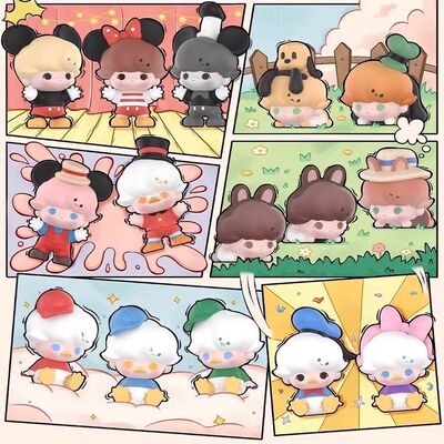 泡泡玛特POP BEAN泡泡玛特萌粒DIMOOWORLD迪士尼经典系列联名公仔