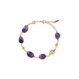 Fellala/翡拉拉「糖果」水晶玛瑙925银手链官方饰品女生日礼物