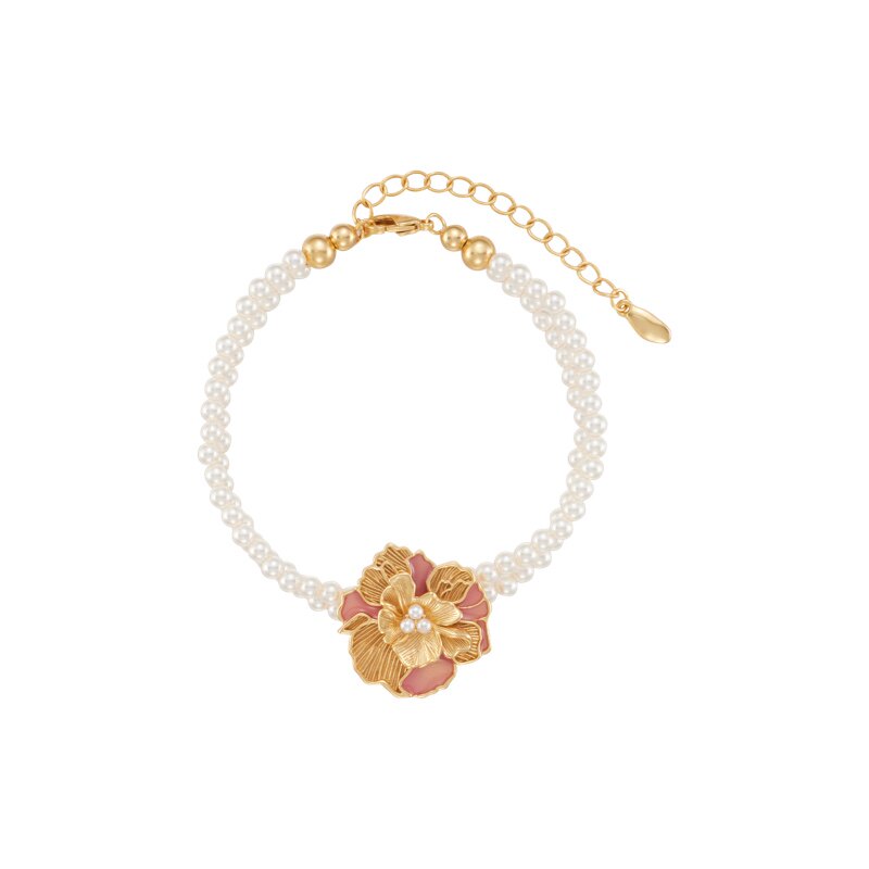 【两折清仓】Fellala/翡拉拉「滇牡丹」轻奢手链优雅珍珠花朵首饰,饰品/流行首饰/时尚饰品新,手链,淘宝优惠券,粉丝福利购,淘宝优惠卷