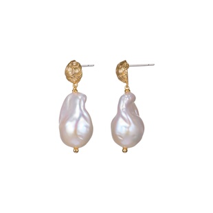 Fellala/翡拉拉「福结」系列珍珠耳钉耳饰官方女简约高级感饰品