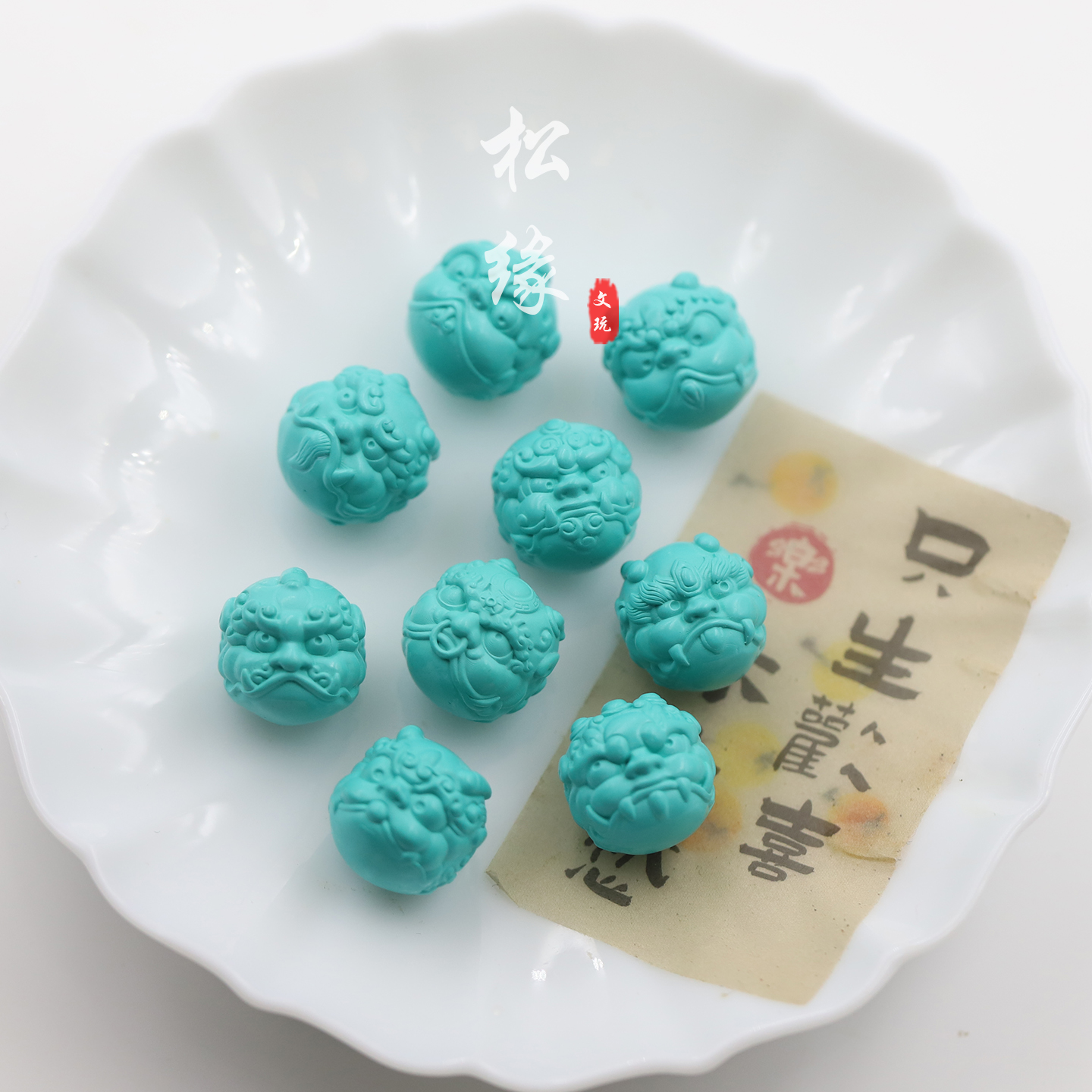 文玩手串配饰龙九子雕刻件