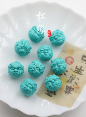文玩手串配饰龙九子雕刻件