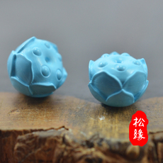 DIY аксессуары 优化新款莲花全新绿松石配珠百香籽回纹珠唐八棱顶珠单珠散珠配饰