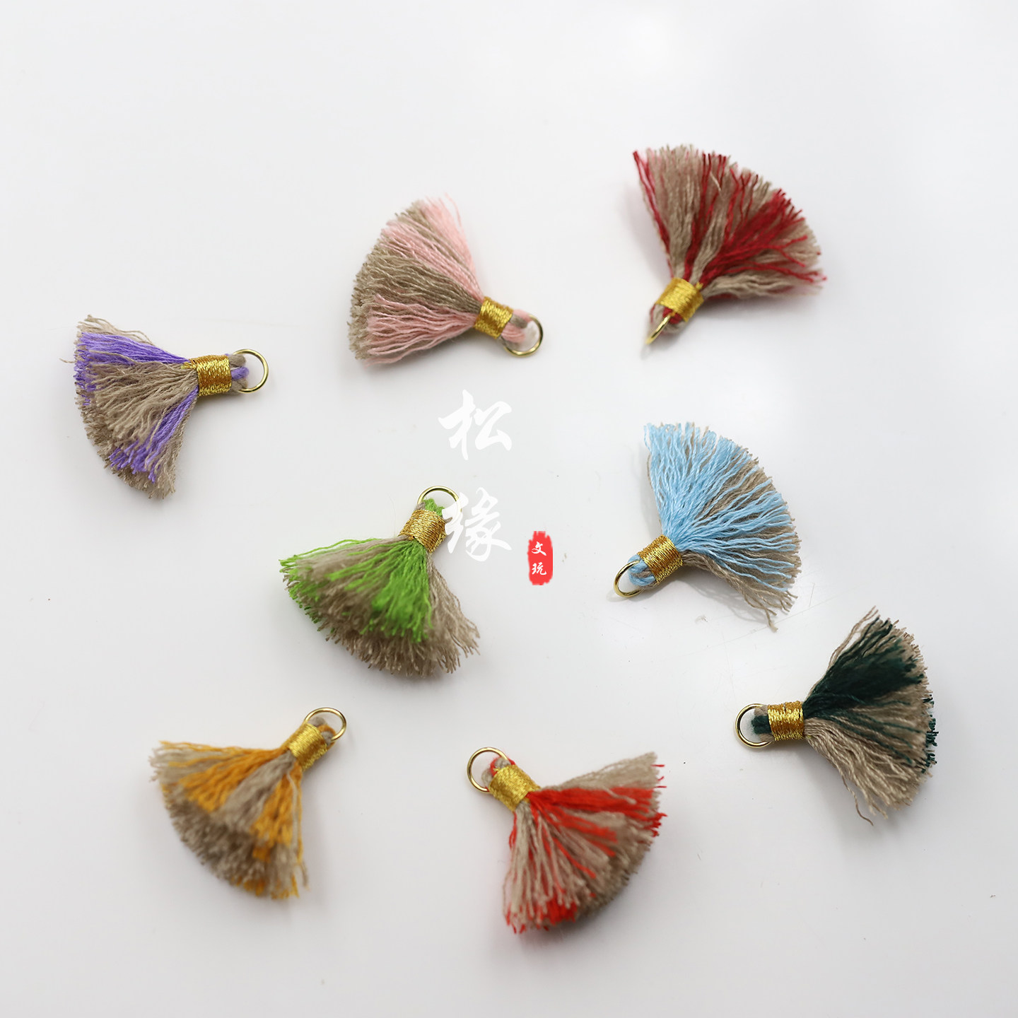 手工迷你小流苏藏式穗子文玩手链屁桃配饰1.5CM耳钉手链diy小配件,纺织面料/辅料/配套,流苏/穗,淘宝优惠券,粉丝福利购,淘宝优惠卷