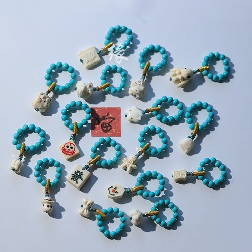 松看缘人天然猛犸文玩跑环小配饰