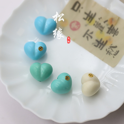 屁桃爱心雕刻件可爱文玩心形配饰