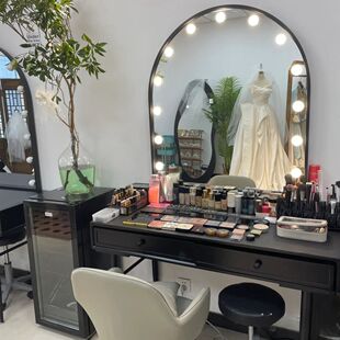 高级影楼婚纱店专业化妆台带灯美容院彩妆化妆师工作室专用梳妆台