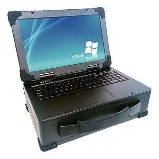 久银手提加固便携式机箱15.6寸LVDS屏电量显示工控仪器户外笔记本