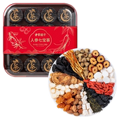 方家铺子官方旗舰店人参七宝茶576g罐装 32袋养生黄精茶中华老字号