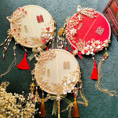 新娘古风结婚扇珍扇记