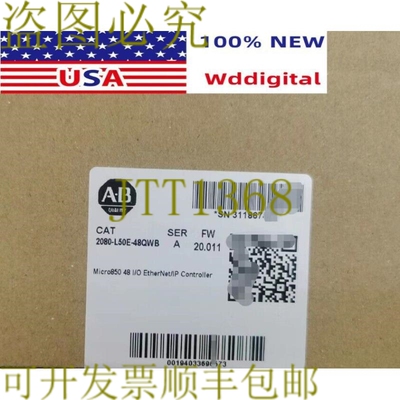 原装供应Allen-Bradley 2080-L50E-48QWB Micro850 48 I/O EtherN