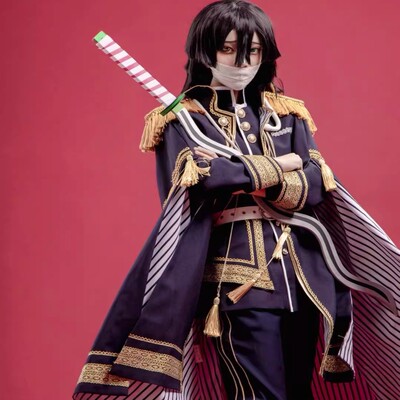 鬼灭之刃cosplay服军装炭治郎富冈义勇甘露寺蝴蝶忍无一郎小芭内