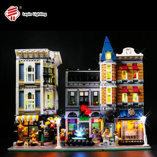 LP积木灯饰 适用10255中心集会广场LED灯具 街景灯光 灯饰城