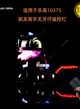 LP积木适用于乐高10375驯龙高手无牙仔没牙仔LED积木玩具灯饰灯光