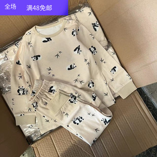 套装 外贸原单秋冬宝宝纯棉秋衣秋裤 内衣家居服两件套