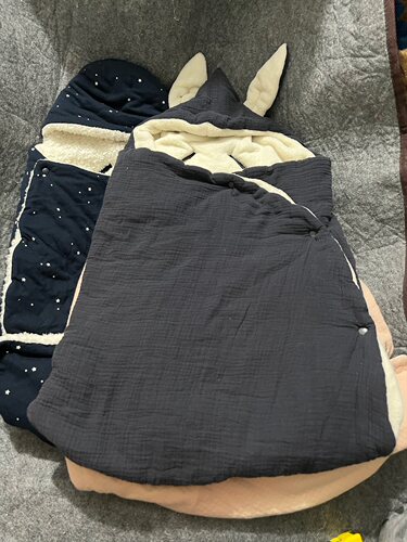外贸原单秋冬新生儿婴儿宝宝夹棉推车抱被安全座椅提篮睡袋