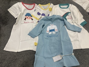 清仓处理春夏宝宝纯棉长袖 睡裙睡裙 短袖