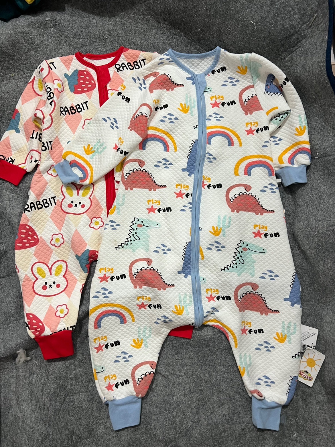 外贸原单宝宝夹空气层大码睡袋