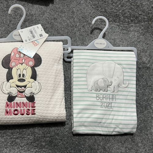 外贸原单春秋纯棉夹棉卡通安抚毯子可爱豆豆毛毯纯棉婴儿毯子盖毯