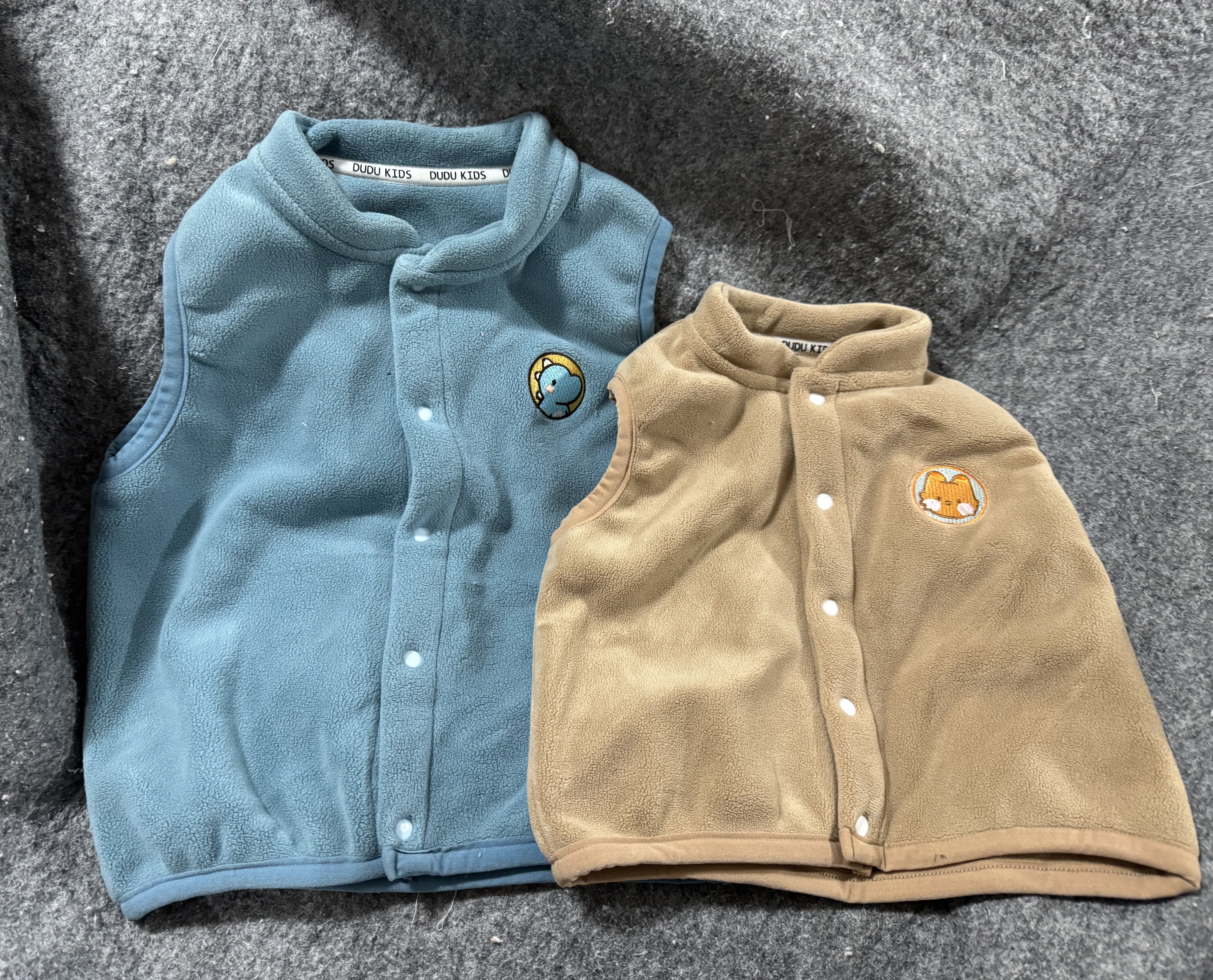 外贸原单秋冬宝宝加绒马甲背心