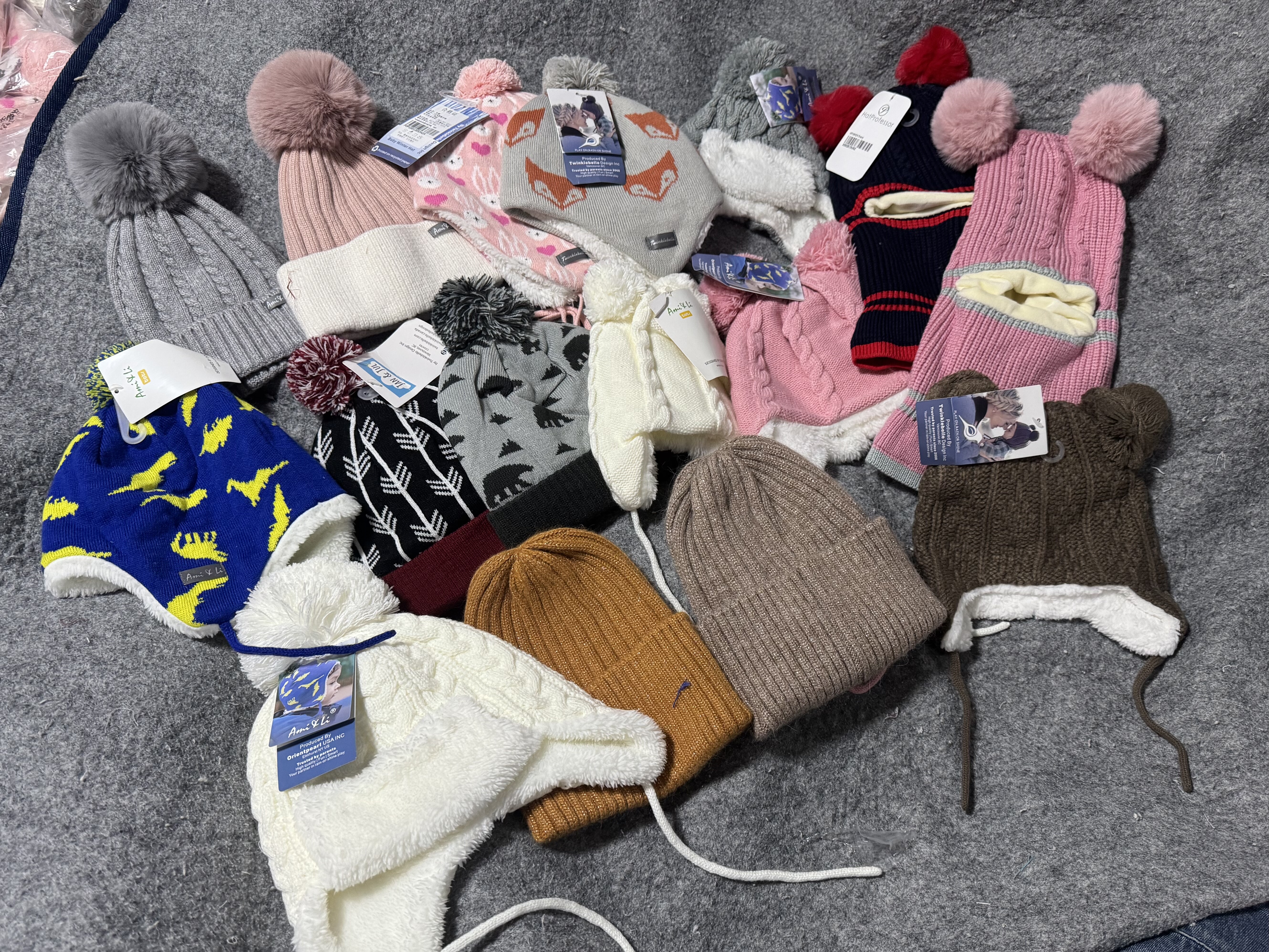 外贸原单秋冬宝宝加厚加绒保暖护耳帽针织毛线球帽子,童装/婴儿装/亲子装,帽子,淘宝优惠券,粉丝福利购,淘宝优惠卷