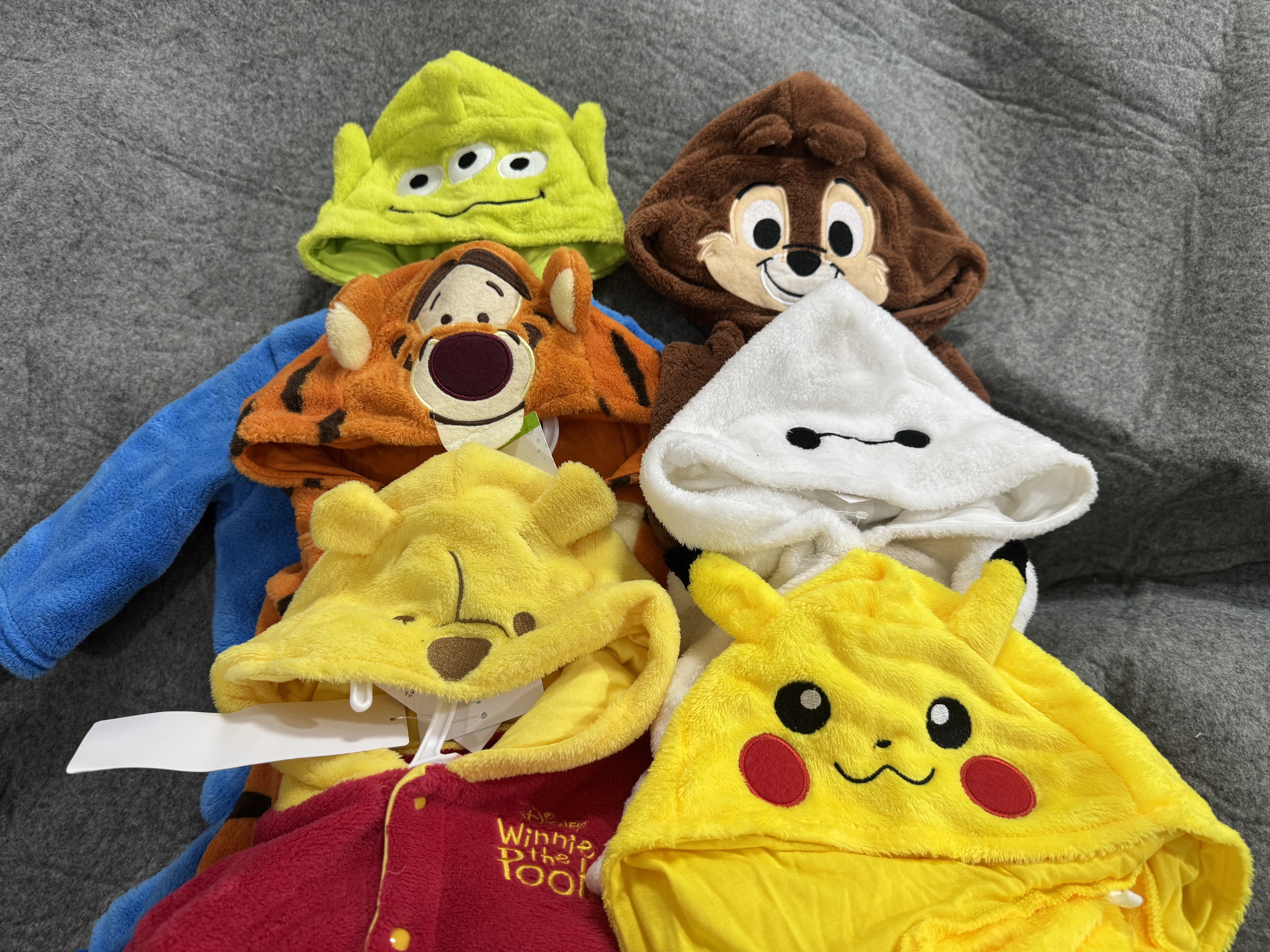 外贸原单日单宝宝珊瑚绒连体衣爬服新生儿幼儿造型是哈衣