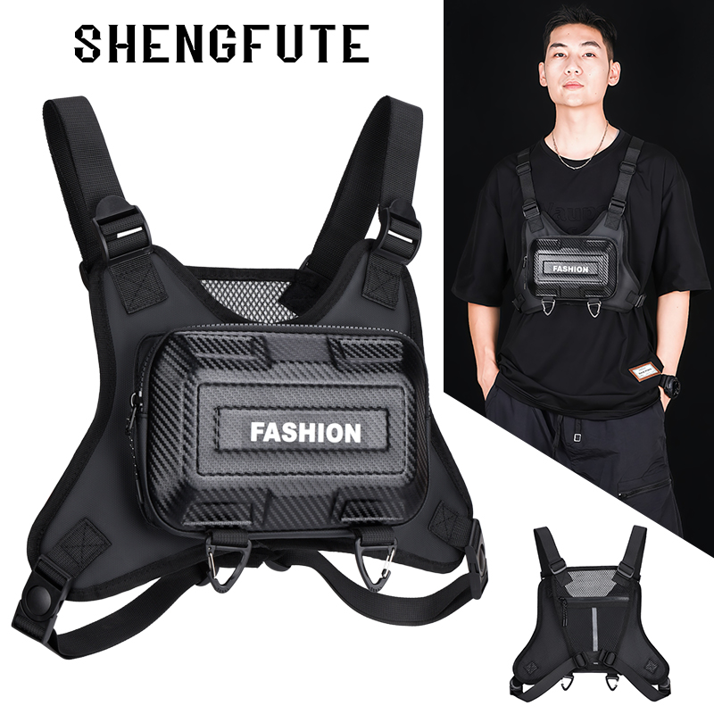 潮牌多功能战术胸包骑行包