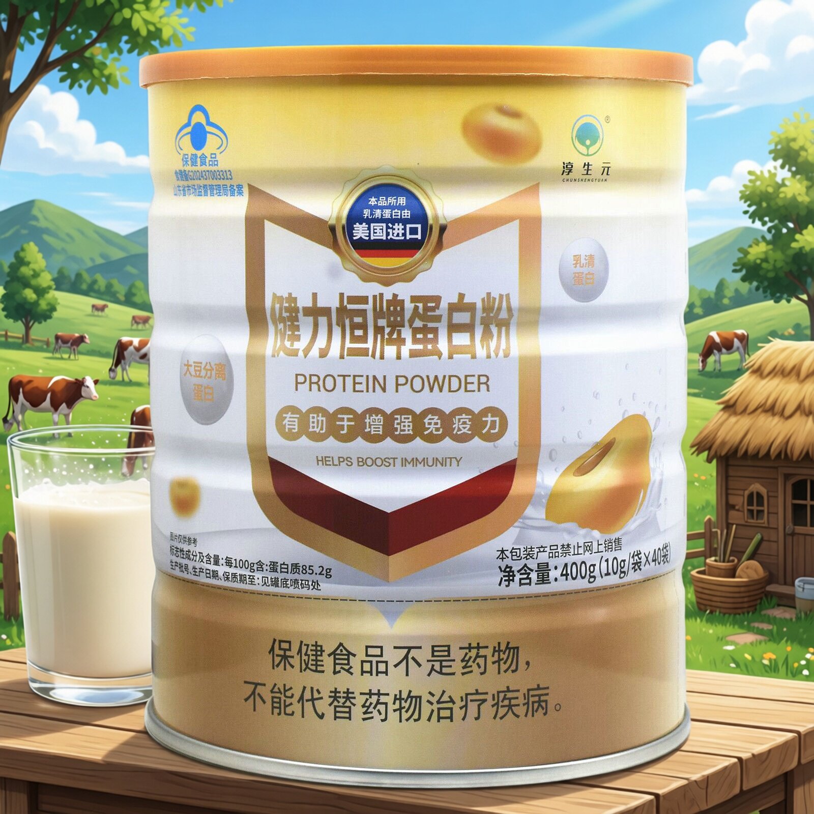 淳生元健力恒牌蛋白粉
