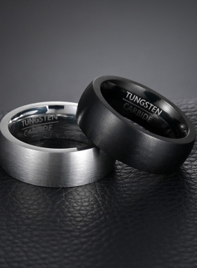 2026 Fashion Men’s Silver Color Black Stainless Steel Ring